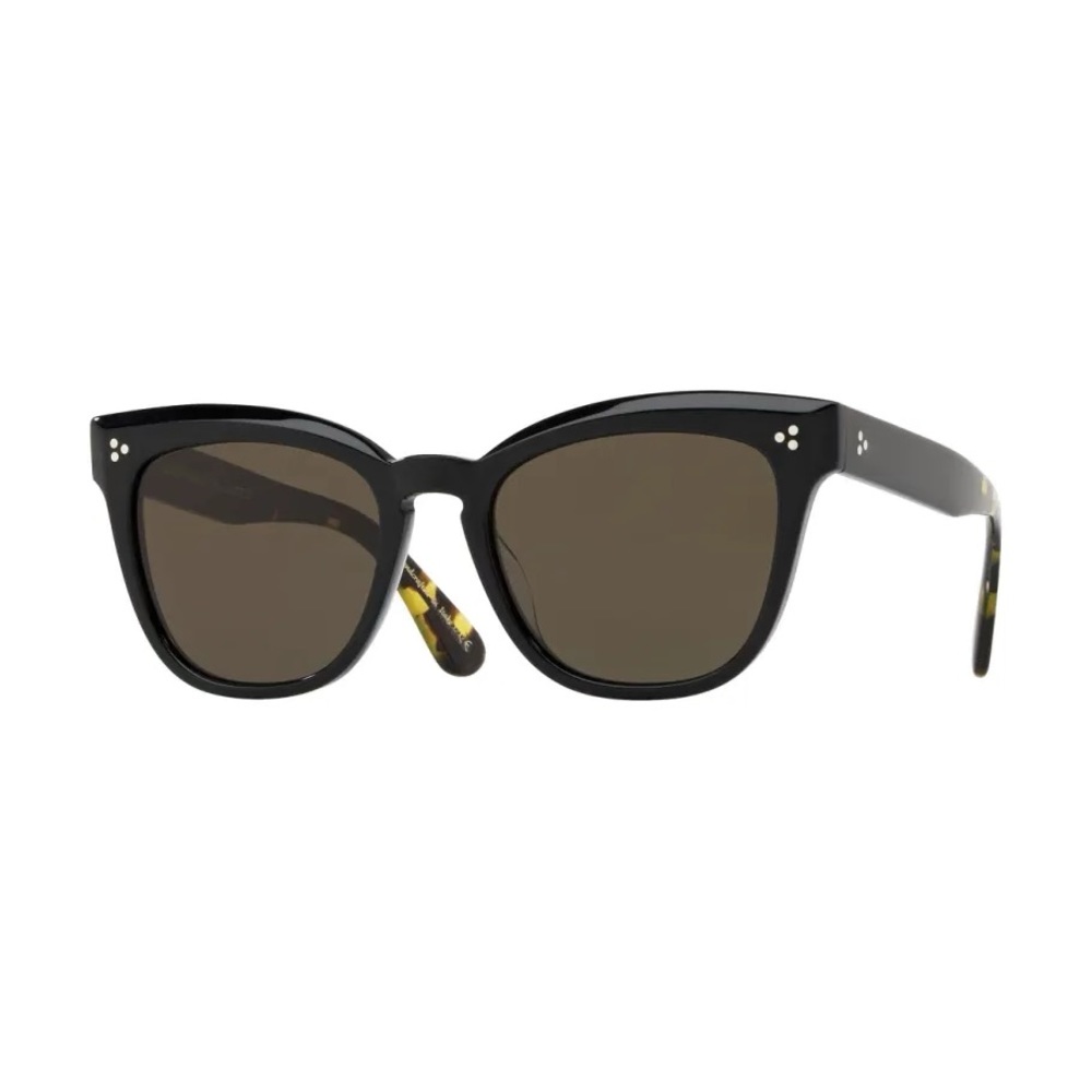 Oliver Peoples black & tortoise Marianela Sunglasses